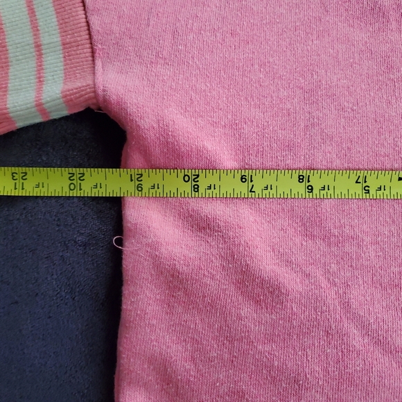 2 Pc. Pink Crop Sweater Outfit Raw Hem Wrap Jean Skirt. SO/Denybules. F-163 - Picture 5 of 12